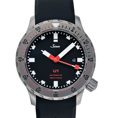 ジン ダイビングウォッチ 1010.010-Silicone-FC-BLK
