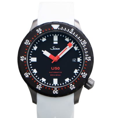 ジン ダイビングウォッチ 1050.050-Silicone-White