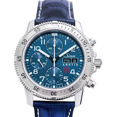 ジン ダイビングウォッチ 206.015-Leather-CAE-Blue