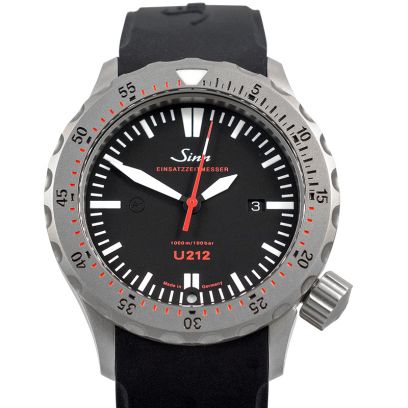 ジン ダイビングウォッチ 212.040-Silicone-LFC-Blk