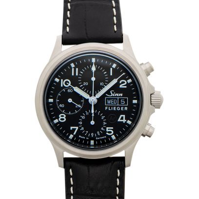 ジン インストゥルメント クロノグラフ 358.060-Leather-Cowhide-CSW-BLK