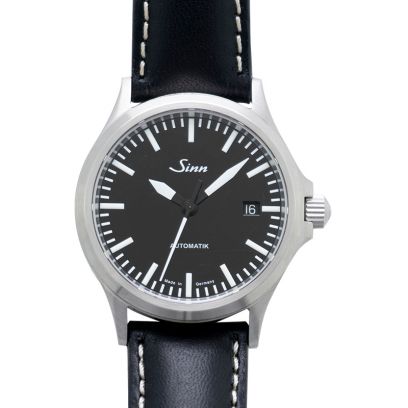 ジン インストゥルメント ウォッチ 556.010-Leather-Cowhide-RL-Blk-CSW
