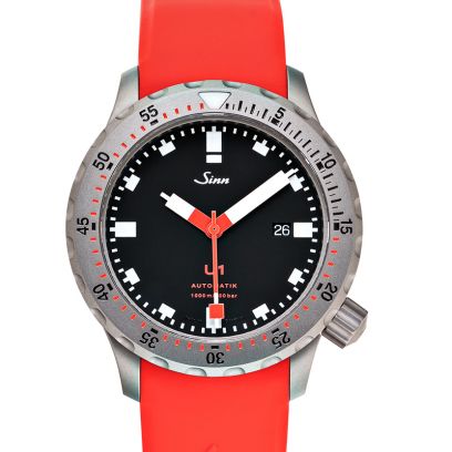 ジン ダイビングウォッチ 1010.030-Silicone-LFC-Red