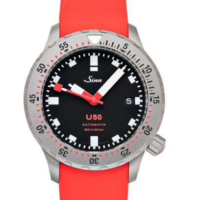ジン ダイビングウォッチ 1050.030-Silicone-LFC-Red