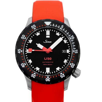 ジン ダイビングウォッチ 1050.040-Silicone-LFC-Red