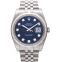 ロレックス デイトジャスト 自動巻き ブルー 文字盤 ステンレス メンズ 腕時計 116234/9 画像 1