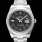 ロレックス デイトジャスト 自動巻き ブラック 文字盤 ステンレス メンズ 腕時計 116334/6 画像 4