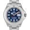 ロレックス ヨットマスター 自動巻き ブルー 文字盤 プラチナ メンズ 腕時計 116622 画像 1