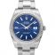 ロレックス デイトジャスト 自動巻き ブルー 文字盤 ステンレス メンズ 腕時計 126334-0001 画像 1
