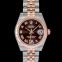 ロレックス レディ デイトジャスト 自動巻き ブラウン 文字盤 ステンレス レディース 腕時計 178271-20J 画像 4