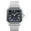 カルティエ サントス ドゥ カルティエ 自動巻き グレー 文字盤 ステンレス メンズ 腕時計 WSSA0037 画像 1