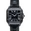 カルティエ サントス ドゥ カルティエ 自動巻き ブラック 文字盤 ステンレス メンズ 腕時計 WSSA0039 画像 1