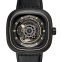 セブンフライデー P-シリーズ 自動巻き ブラック 文字盤 ステンレス メンズ 腕時計 P2B/02 画像 1