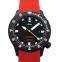 ジン Diving Watch U1 DE Black Dial Red Silicone Strap with Large Folding Clasp Watch 44mm 1010.0241-Silicone-LFC-Red 画像 1