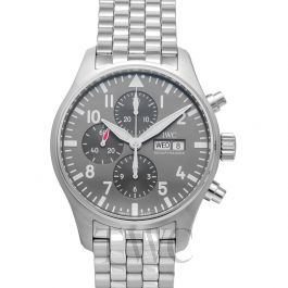 【117911】IWC インターナショナルウォッチカンパニー  IW377719  パイロット ウォッチ クロノグラフ グレーダイヤル SS 自動巻き ギャランティーカード 当店オリジナルボックス 腕時計 時計 WATCH メンズ 男性 男 紳士