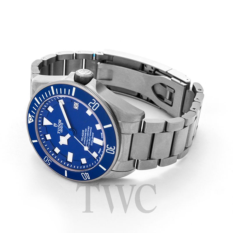 【112940】TUDOR チュードル  25600TB ペラゴス ブルーダイヤル TI 自動巻き ギャランティーカード 純正ボックス 腕時計 時計 WATCH メンズ 男性 男 紳士