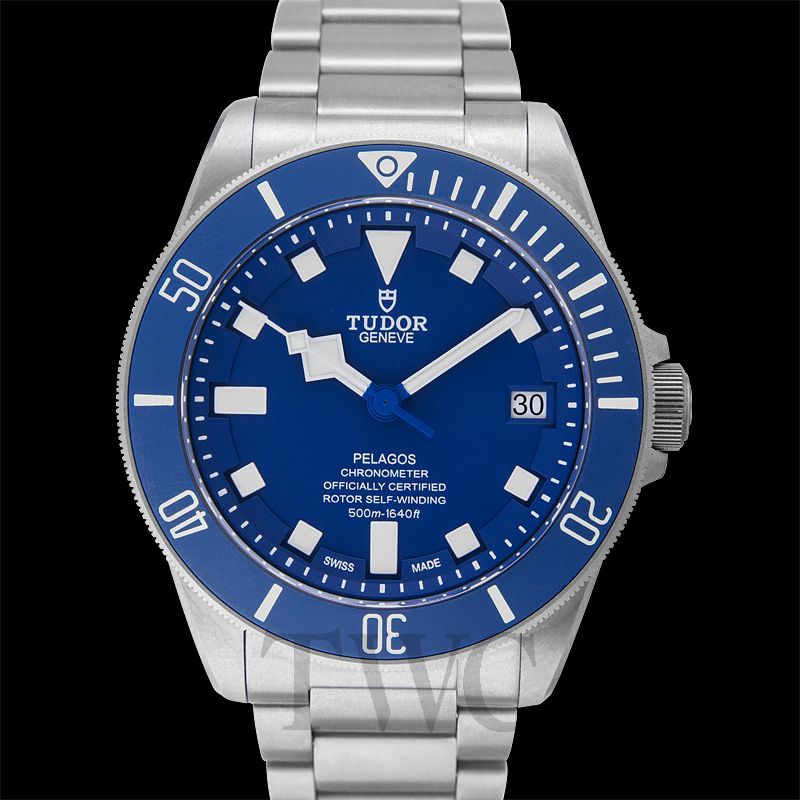 【112940】TUDOR チュードル  25600TB ペラゴス ブルーダイヤル TI 自動巻き ギャランティーカード 純正ボックス 腕時計 時計 WATCH メンズ 男性 男 紳士