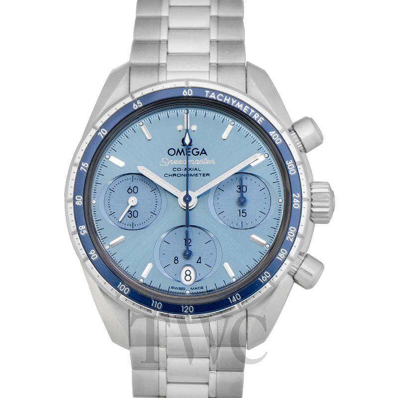 オメガ スピードマスター 38 コーアクシャル 324.30.38.50.03.001 OMEGA 腕時計 ブルー文字盤