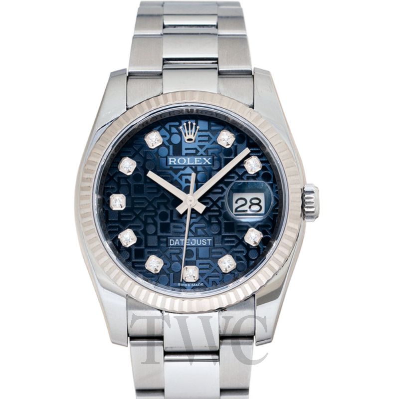 blue datejust 36