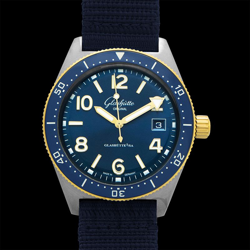 グラスヒュッテ オリジナル GLASHUTTE ORIGINAL 1-39-11-10-90-33 ガルバニックブルー メンズ 腕時計
