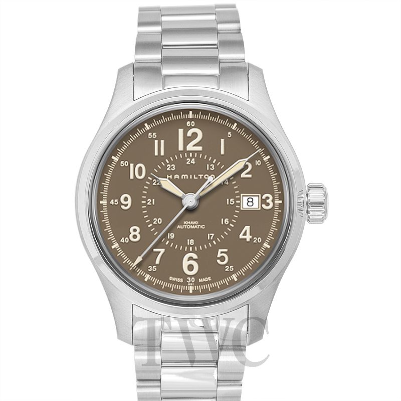 新品】ハミルトン カーキ フィールド オート キャンパスレザー メンズ H70605993_3 メンズ腕時計