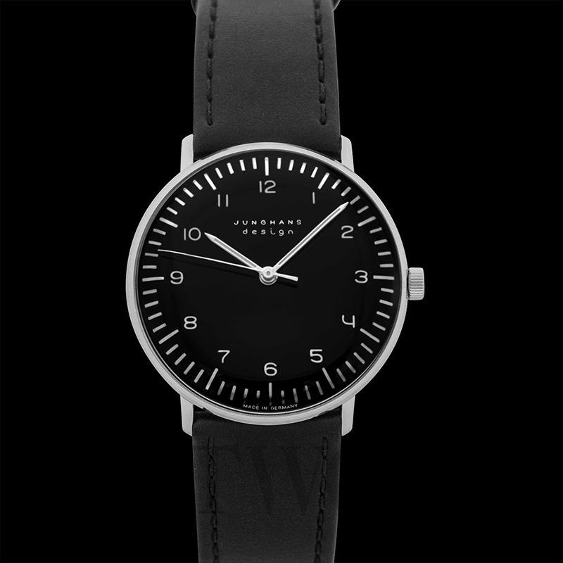 ユンハンス JUNGHANS マックスビル 041 4465 00 ブラック文字盤 新品 腕時計 メンズ (041446500)