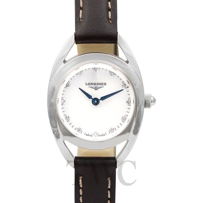 ☆美品【LONGINES】ロンジン イクエストリアン コレクション 11Pダイヤ デイト L6.137.4 クォーツ レディース 【21105】【ev20】綺麗な状態商品番号