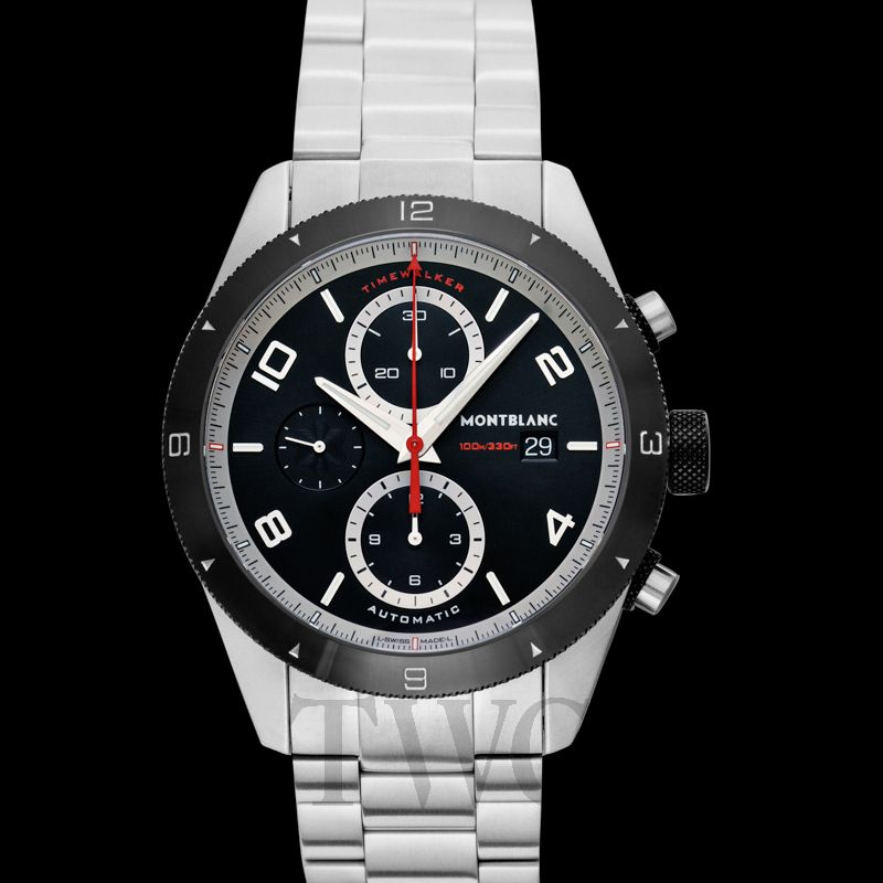 モンブラン MONT BLANC タイムウォーカー クロノグラフ 116097 SS/セラミック 自動巻き メンズ 腕時計