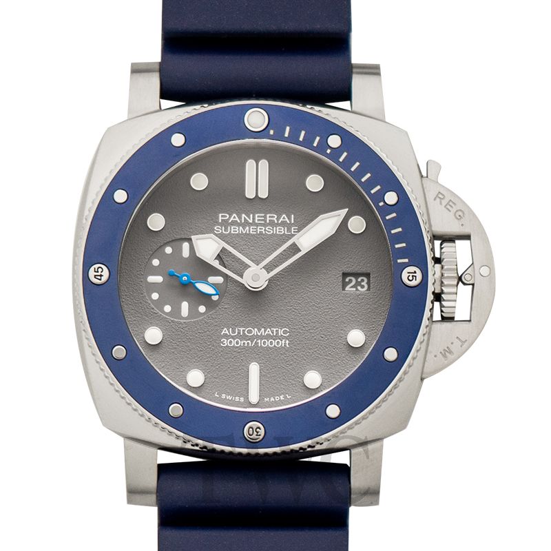 パネライ PANERAI サブマーシブル PAM00959 時計 メンズ ブランド 42mm デイト 自動巻き AT ステンレス SS ラバー グレー 磨き済み