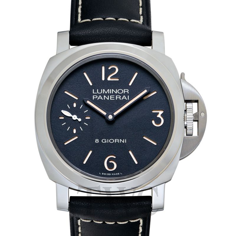 【114394】PANERAI パネライ  PAM00915 ルミノールベース ブラックダイヤル SS/レザー 手巻き 保証書 純正ボックス 腕時計 時計 WATCH メンズ 男性 男 紳士